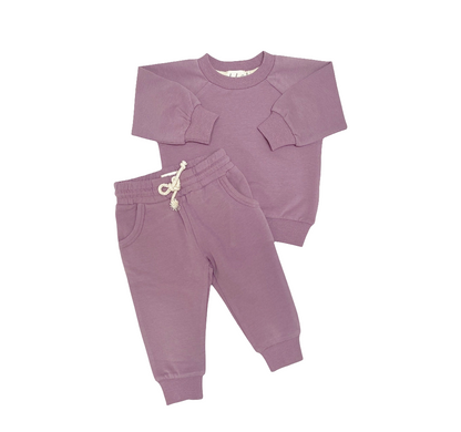 Ensemble de survêtement bébé et tout-petit en coton biologique, Iris | ba.be.O
