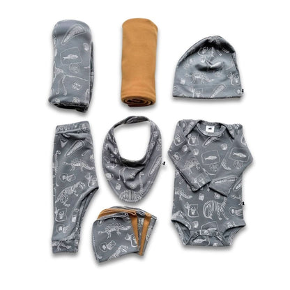 Coffret Cadeau Capsule Bébé en Bambou | Fossil & Umber