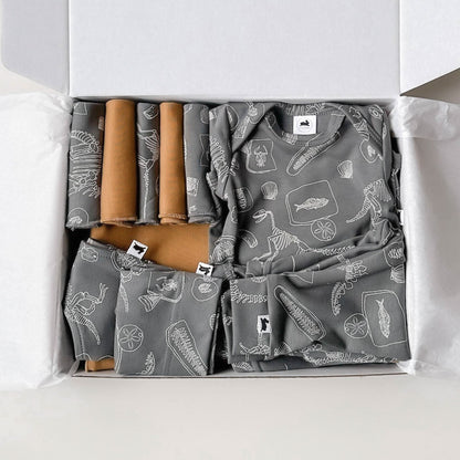Coffret Cadeau Capsule Bébé en Bambou | Fossil & Umber