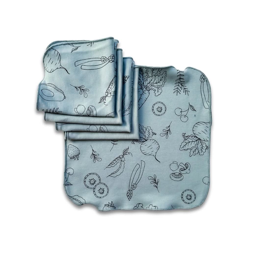 Bamboo Baby Washcloths (Pack Of 5) | Berry Stripe