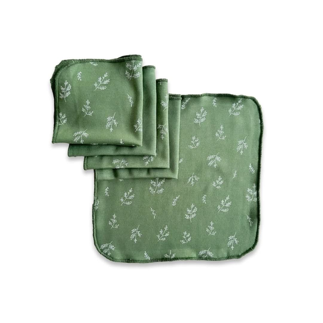 Lingettes pour bébé en bambou (lot de 5) | Légumes du marché