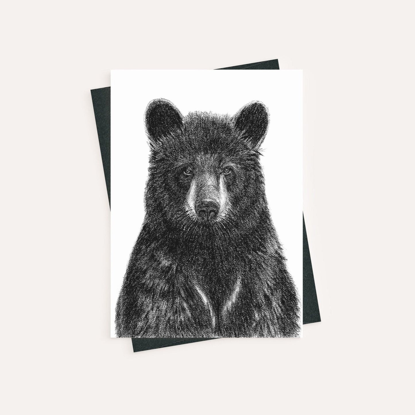 Ours noir - carte de vœux