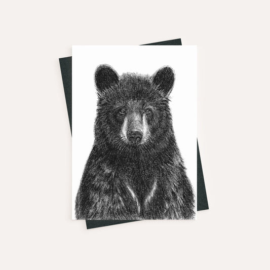 Ours noir - carte de vœux