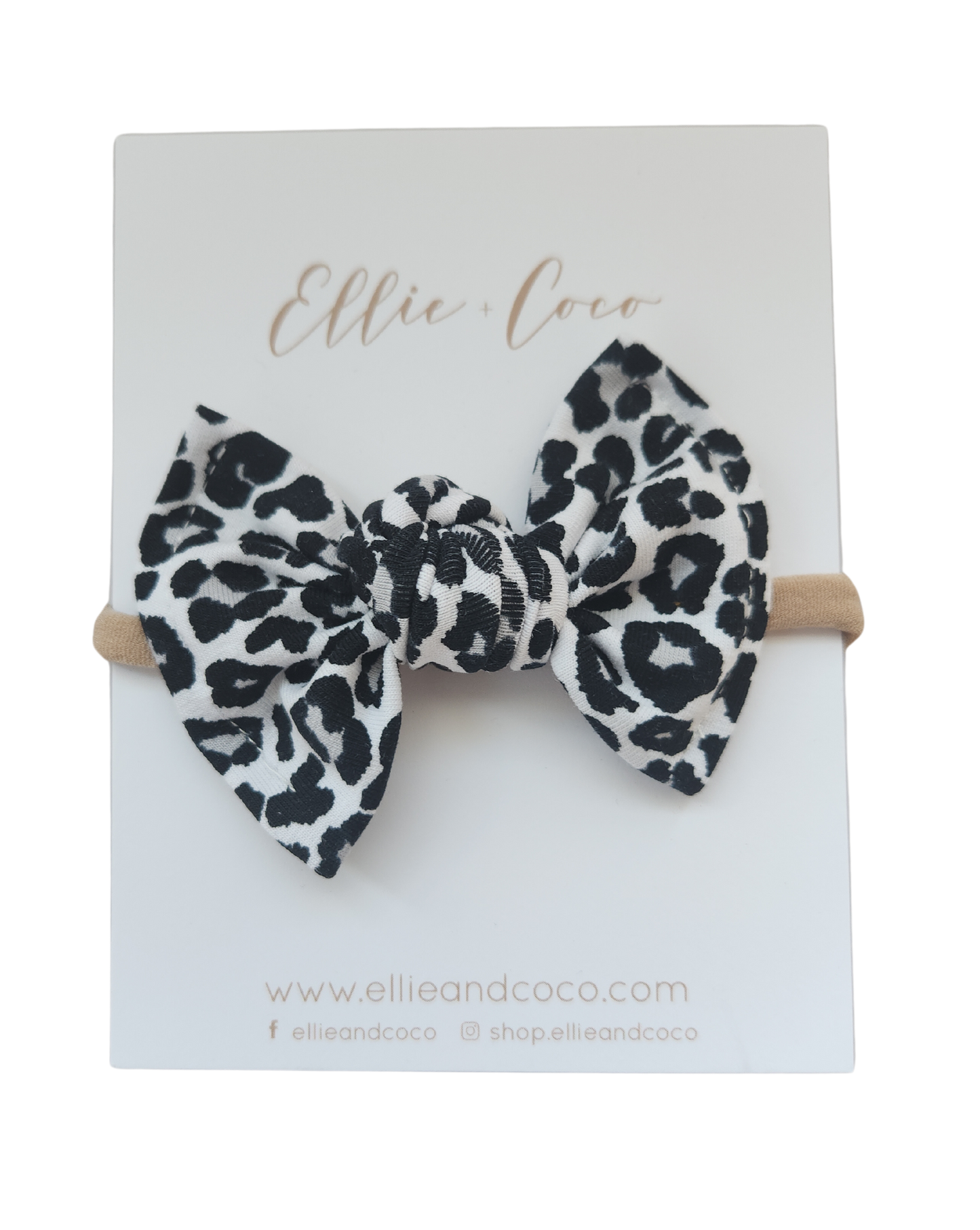 Boucle nouée | Black and White Leopard