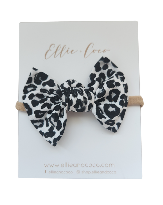 Boucle nouée | Black and White Leopard