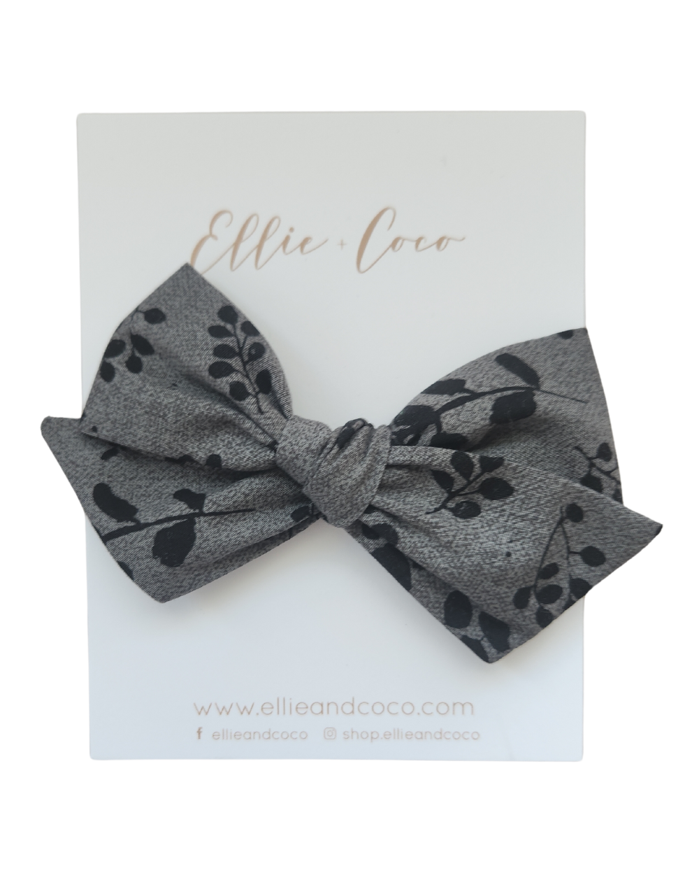 Boucle surdimensionnée à fleurs noires