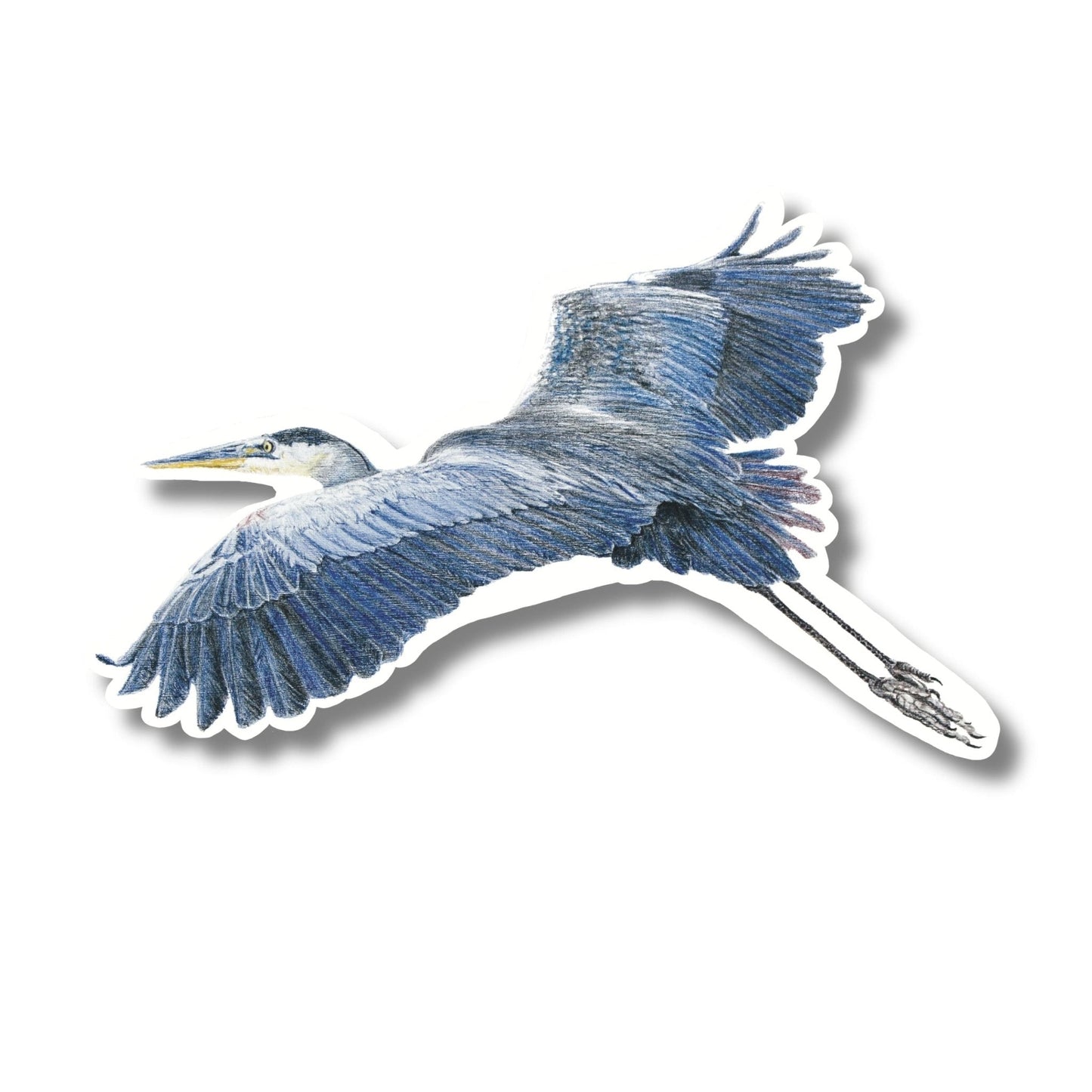 Autocollant Héron bleu
