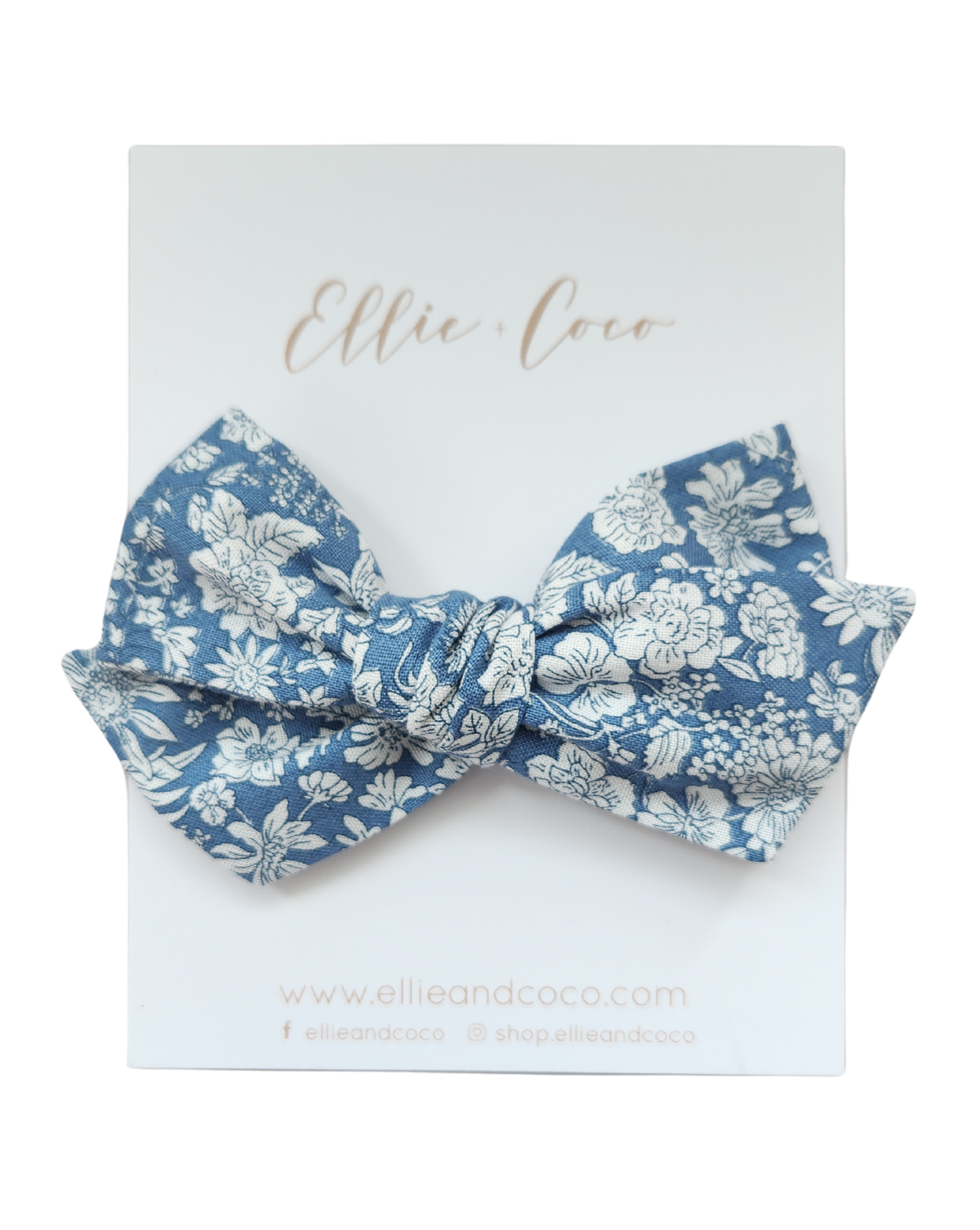 Blue Chinoiserie Oversize Bow