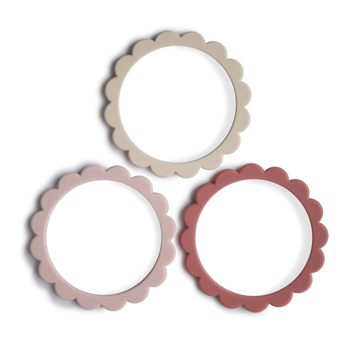 Flower Teether Bracelet - 3 Pack