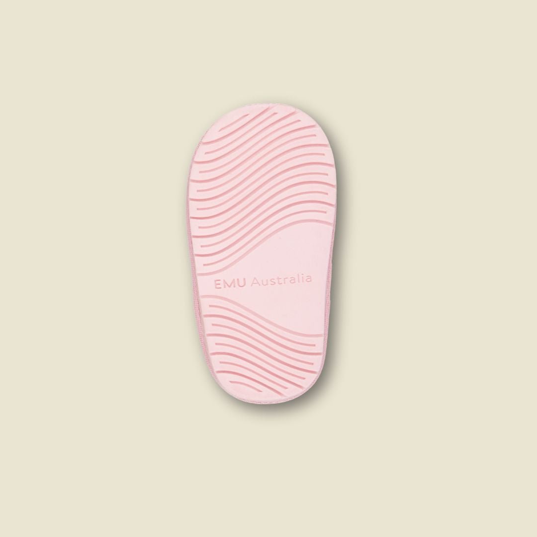 Bottes en suède et laine de mérinos pour tout-petits  - Rose