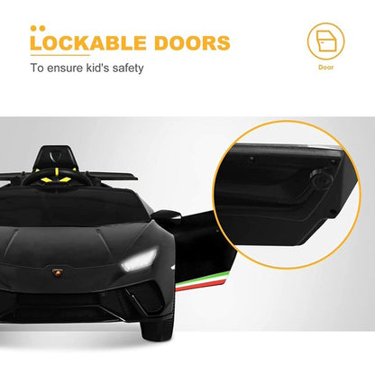 Voiture électrique Lamborghini Huracan DELUXE 12V 2026 pour enfants avec télécommande