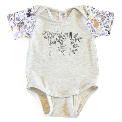 Grow-with-Me Bodysuit VICTORIN - Bamboo