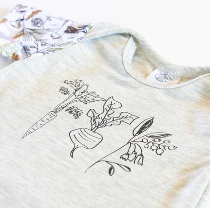 Grow-with-Me Bodysuit VICTORIN - Bamboo