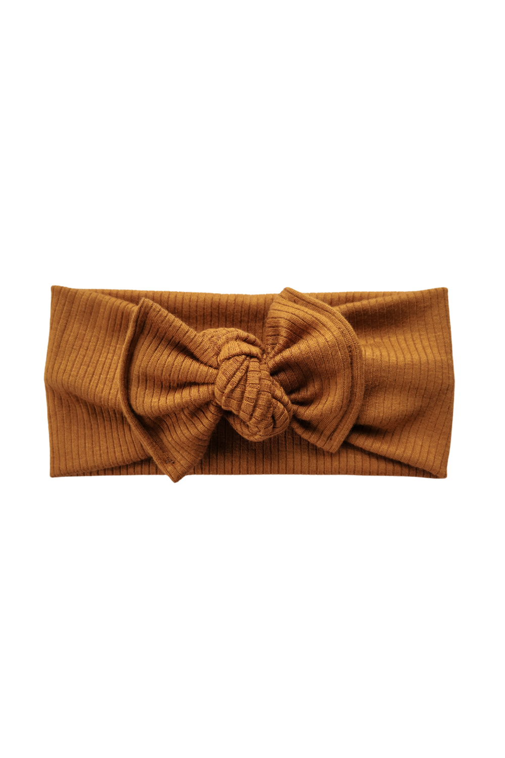 Bandeau côtelé en modal | Caramel, 0-3 ans