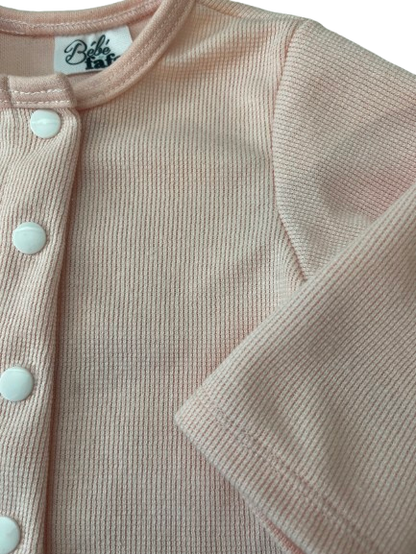 Pink Fleece Cardigan