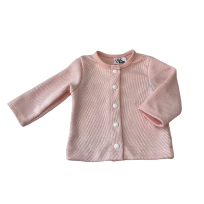 Pink Fleece Cardigan