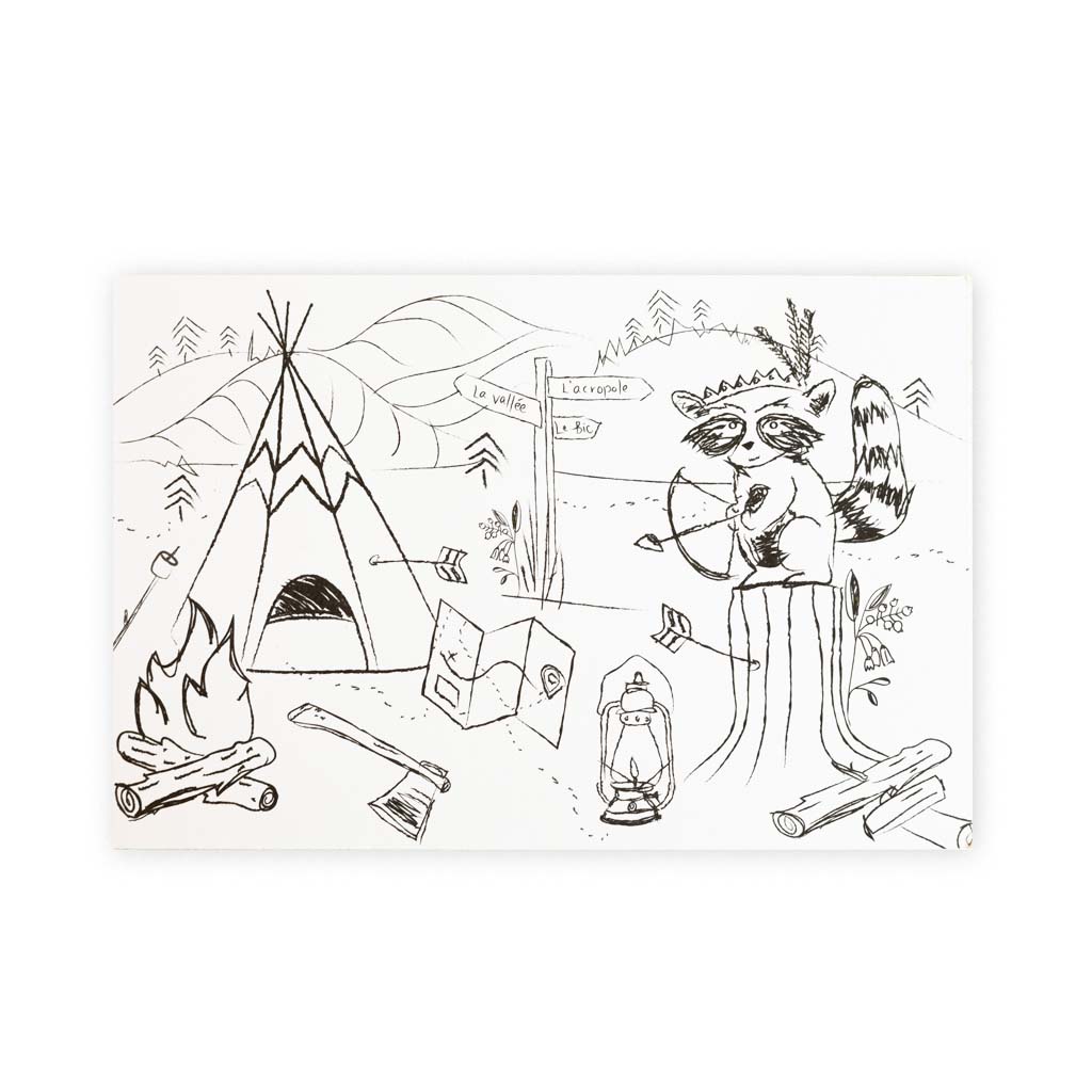 Cartes postales à colorier (unité)