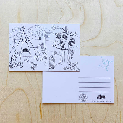 Colouring Postcard - Single Card