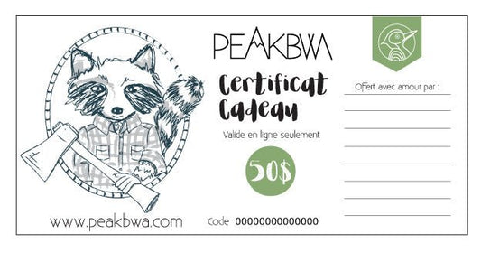 Certificat cadeau