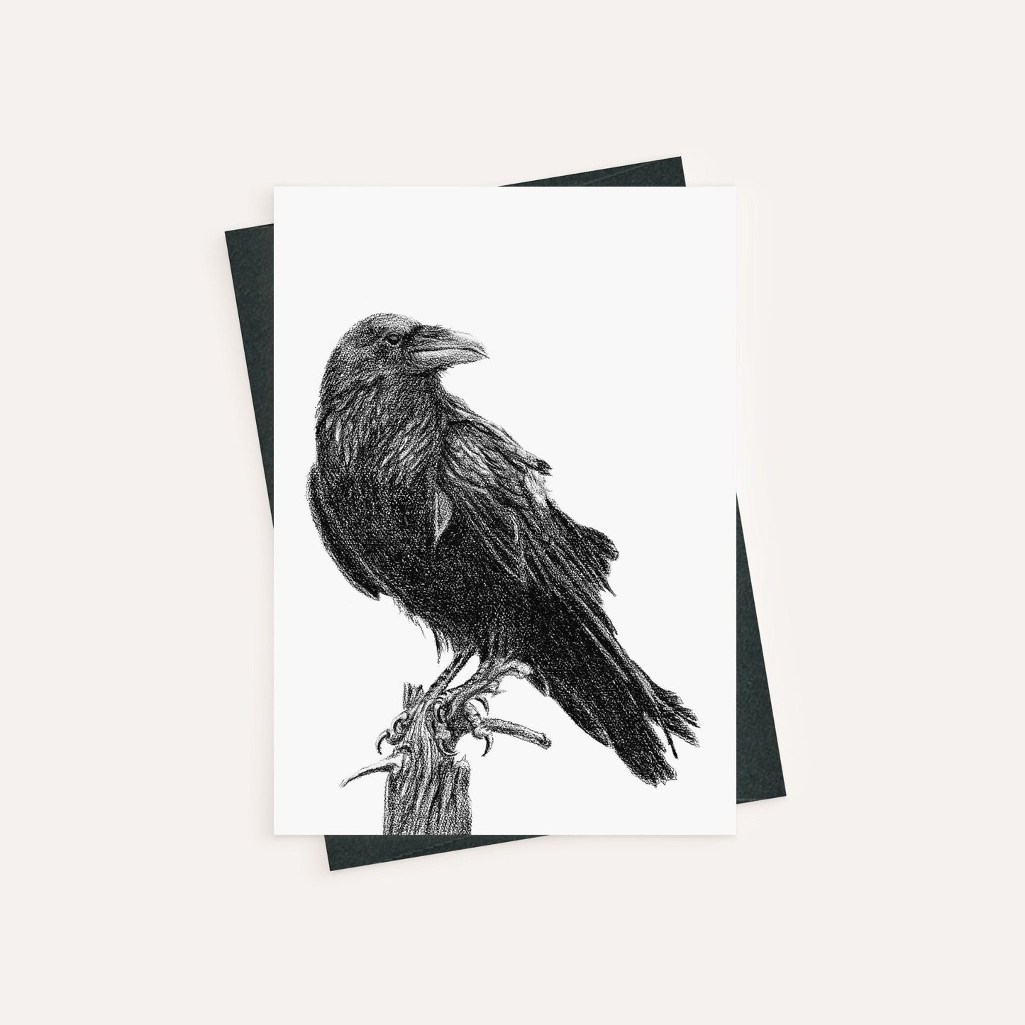 Corbeau - carte de vœux