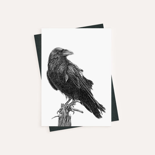 Corbeau - carte de vœux