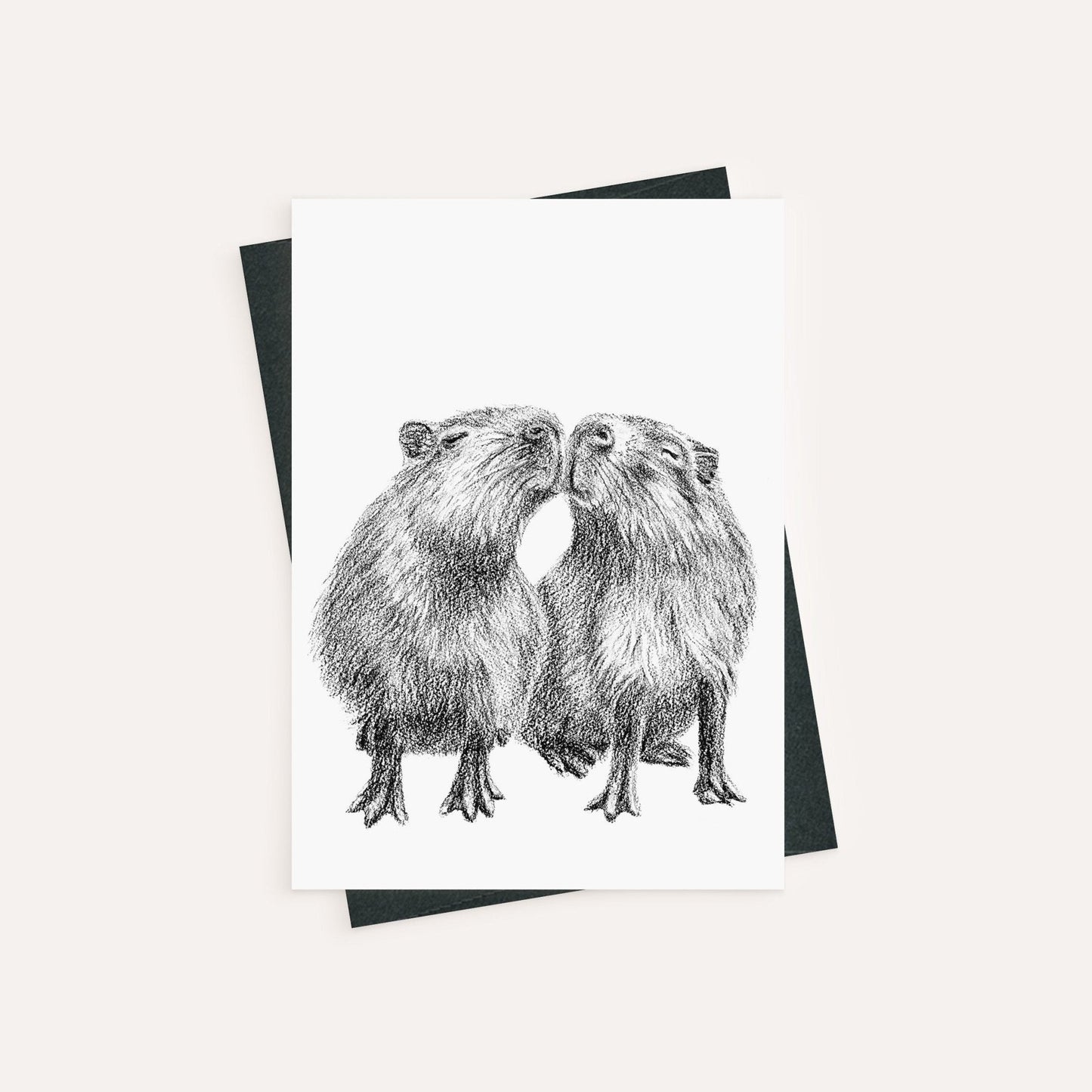 Capybaras - carte de vœux