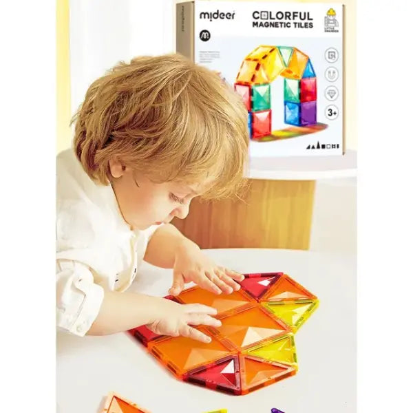 Creative Pack 100pcs Rainbow Magnetic Tiles
