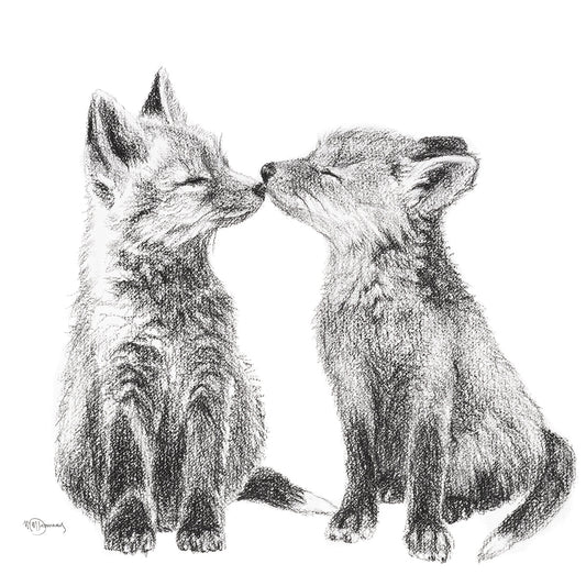 Carte de vœux Renardeaux Mignons