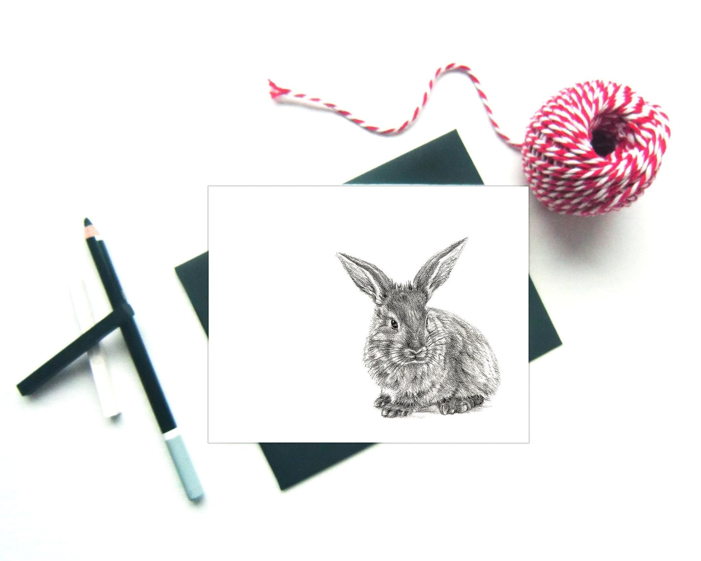 Carte de Vœux Lapin Mignon
