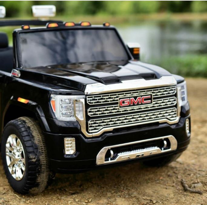 Voiture électrique GMC Sierra 24V améliorée 2026 pour enfants, 2 places, avec télécommande