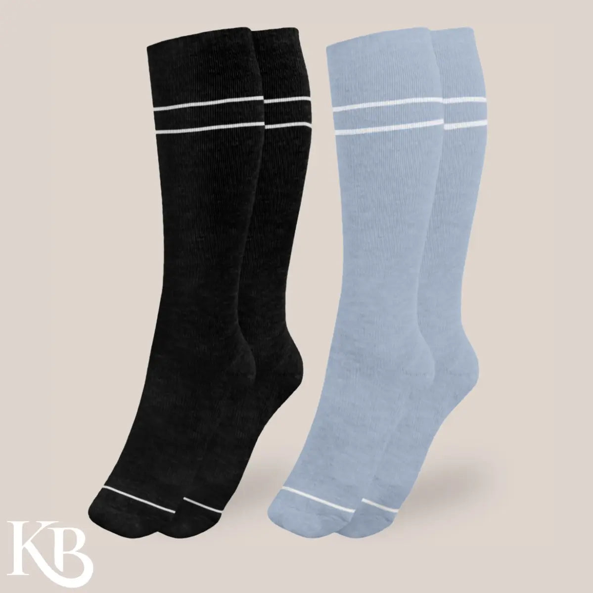 Chaussettes de compression maternité et post-partum – Lot de 2