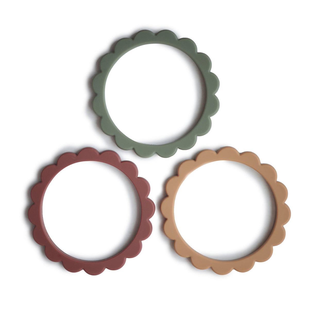 Flower Teether Bracelet - 3 Pack