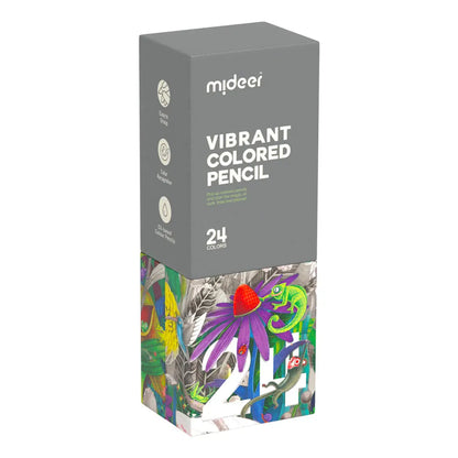Vibrant Colored Pencil 24 Colors