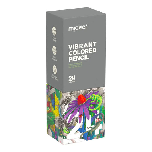 Vibrant Colored Pencil 24 Colors