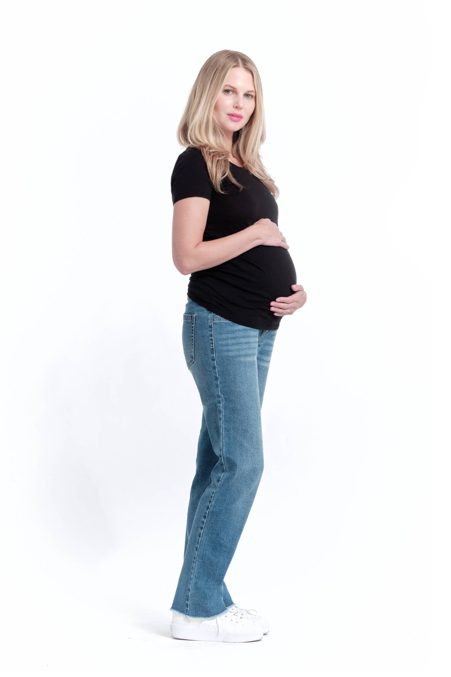 32-Inch Relaxed Straight Maternity Jeans