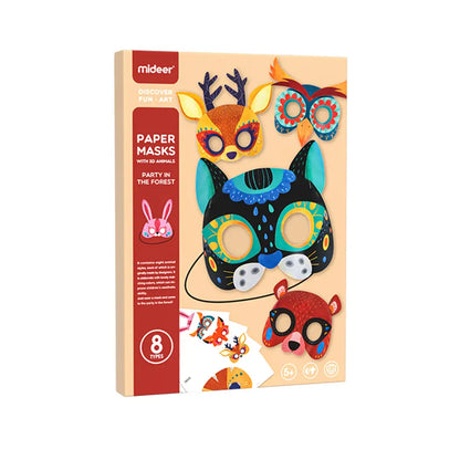 Masque en papier : Fête dans la forêt