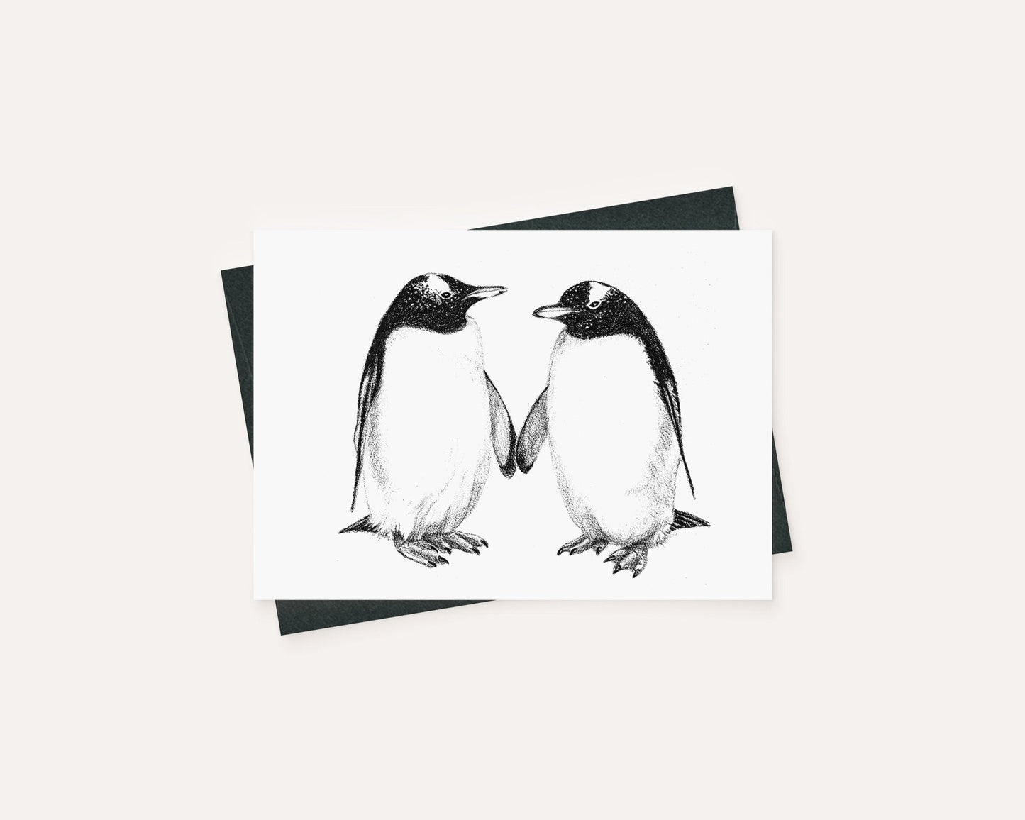 Manchots papous - Carte de vœux