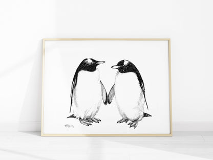 Gentoo Penguins - Print