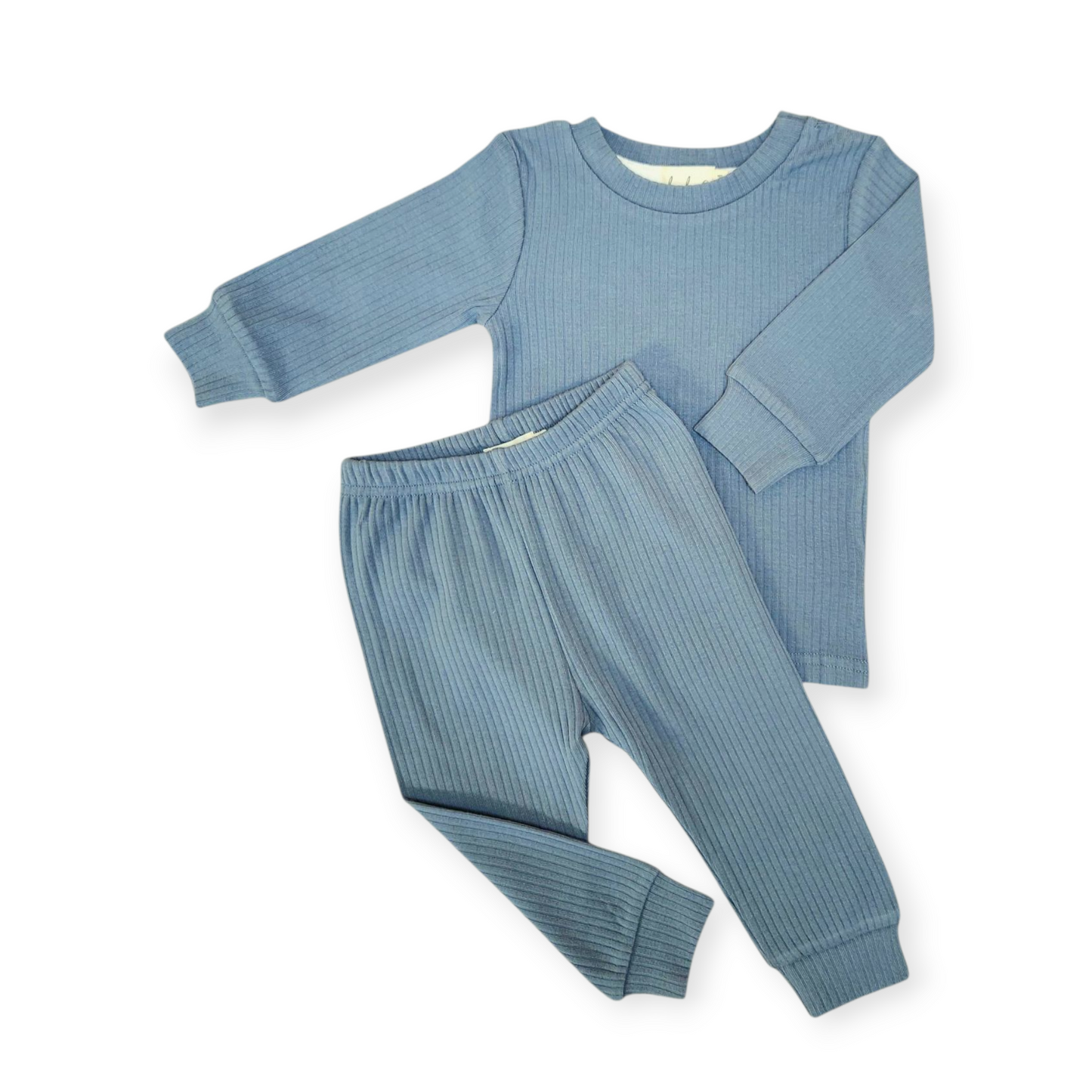 Ensemble deux pièces en coton biologique pour bébé, bleu foncé | ba.be.O Canada