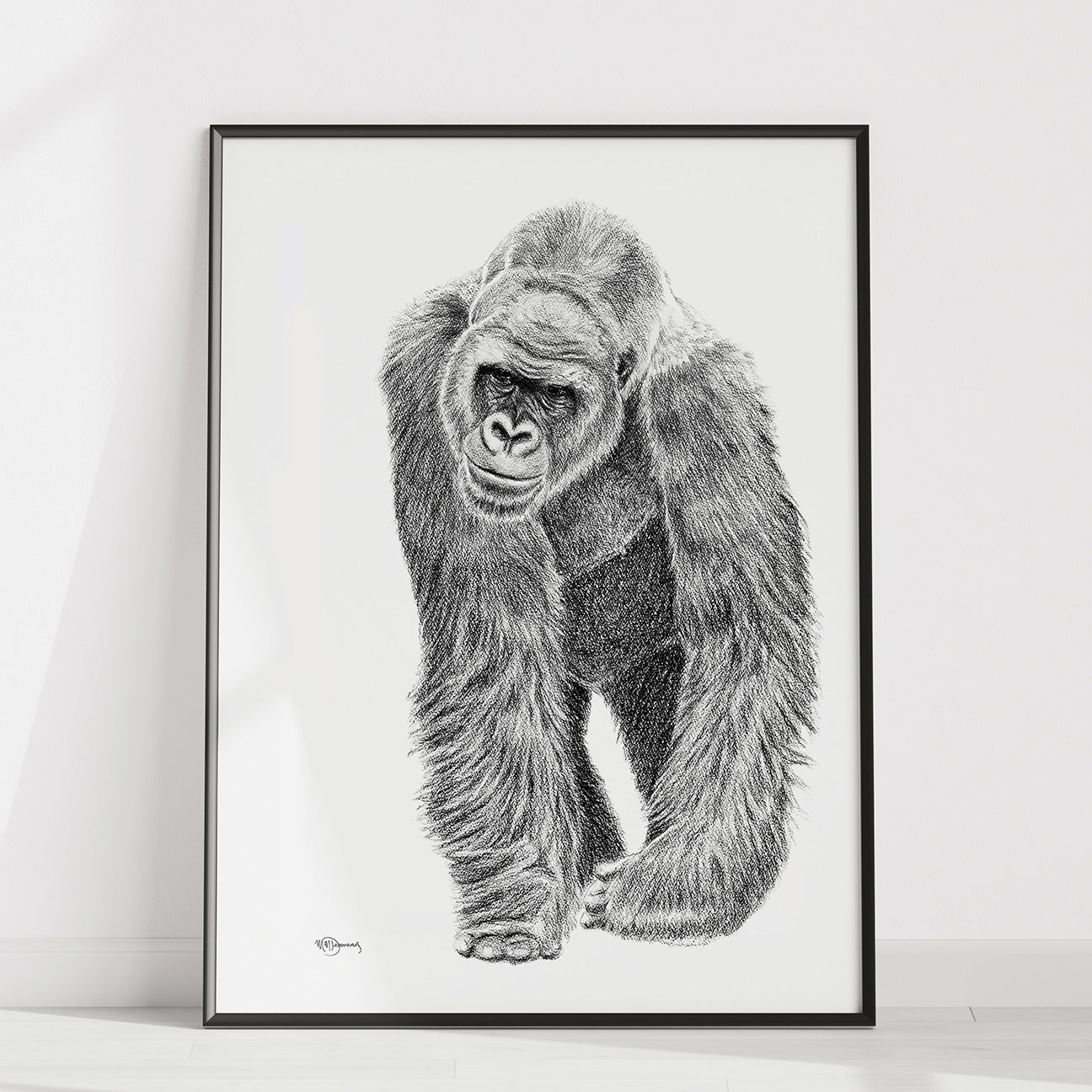 Illustration de gorille - Imprimé animal sauvage - Collaboration avec La Fondation du Zoo de Granby