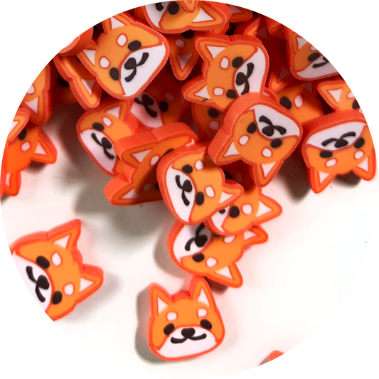 Tranches Fimo shiba inu