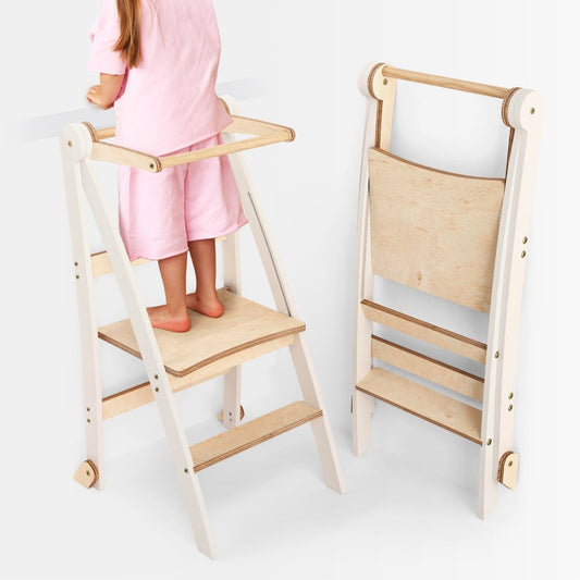 Tour d'apprentissage Helper : un tabouret pliant multifonctionnel pour enfants
