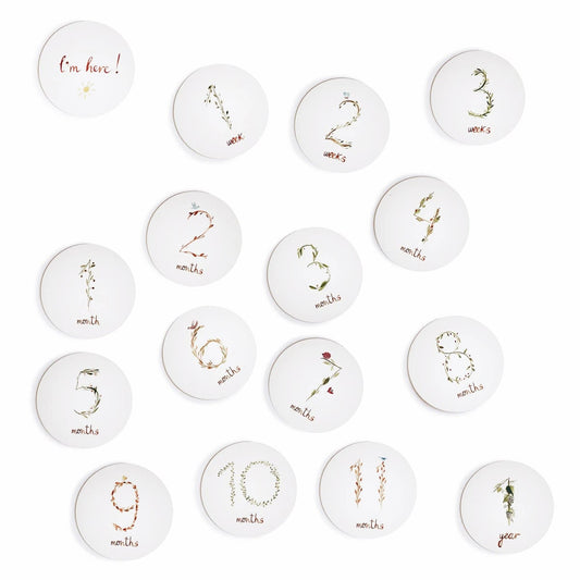 Cartes d'étapes pour bébé – ensemble de 16