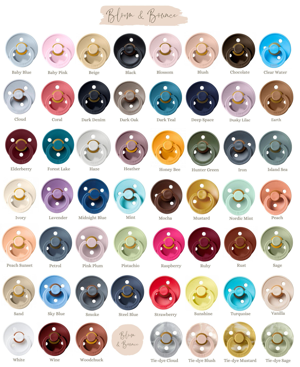 BIBS Colour Round Pacifier