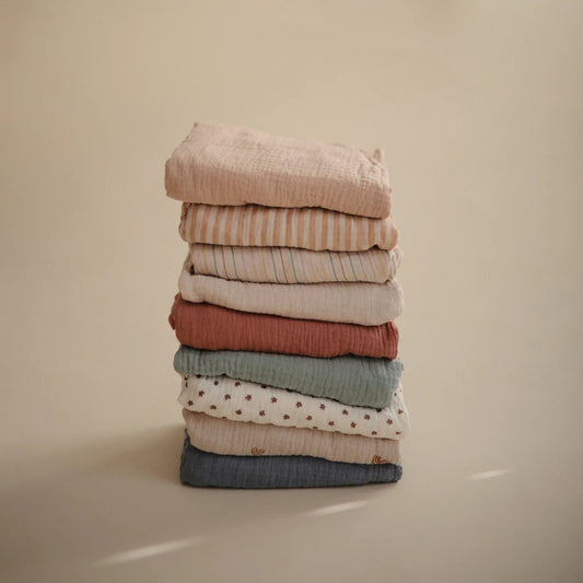 Housse de matelas à langer en mousseline