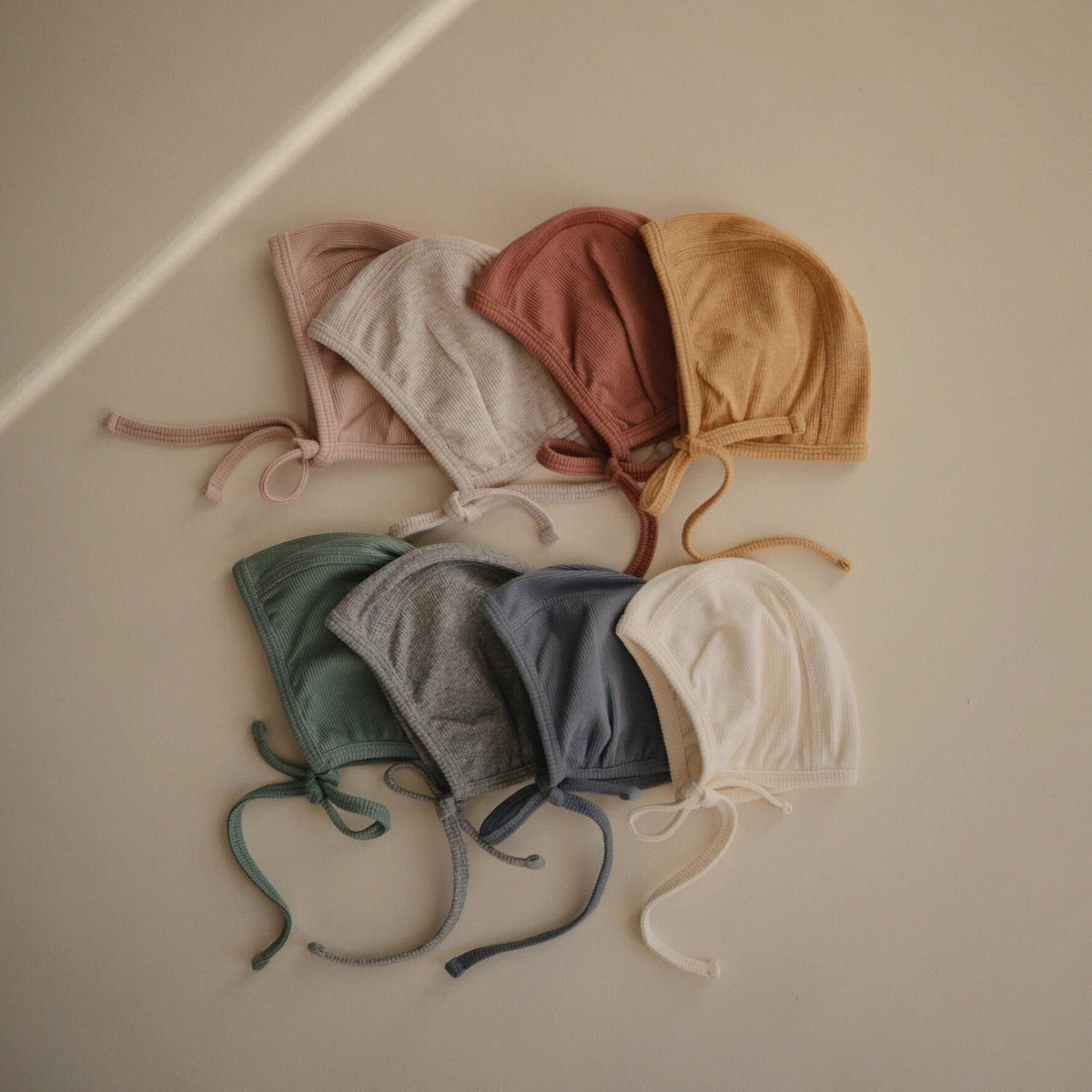 Baby Ribbed Bonnet Hat