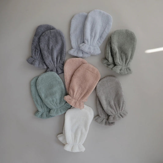 Gants de bain en coton biologique – paquet de 2