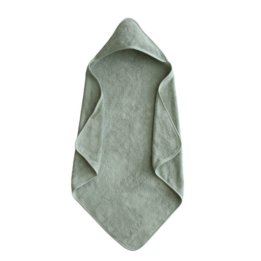 Serviette à capuchon pour bébé en coton biologique