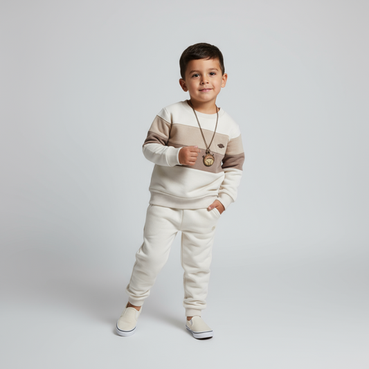 Ensemble de jogging rayé pour garçons