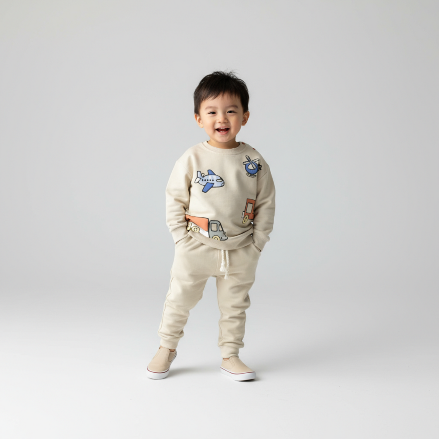 Ensemble de jogging en coton Travel Boy